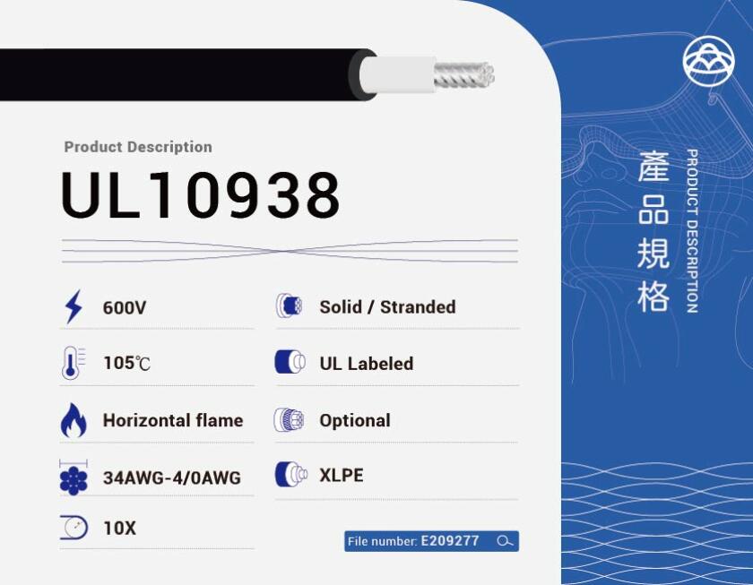 UL10938 XLPE Insulated Wire