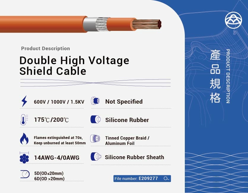 High Voltage Double Shielded Wire
