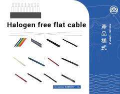 Halogen free flat cables
